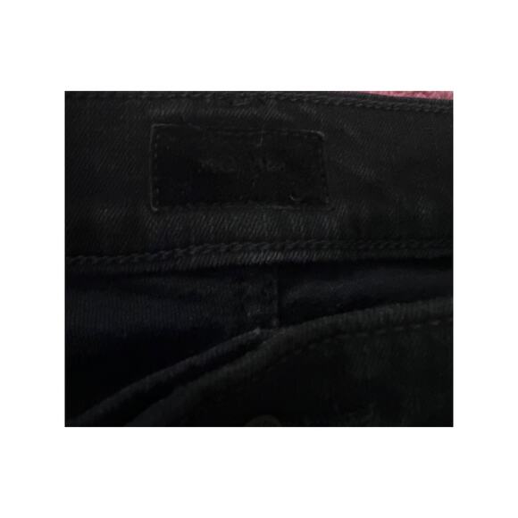 Women 30 Mother Denim Insider Crop Step Fray Not Guilty Black Jeans Pants - Picture 6 of 8